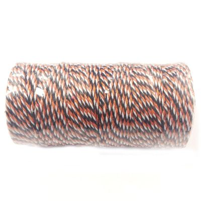 AllyDrew Cotton Baker's Twine 12ply 110 Yard, Black and Orange