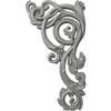 Ekena Millwork 15 3/8"W x 8 3/8"H x 1"P Avery Onlay, Right view 1