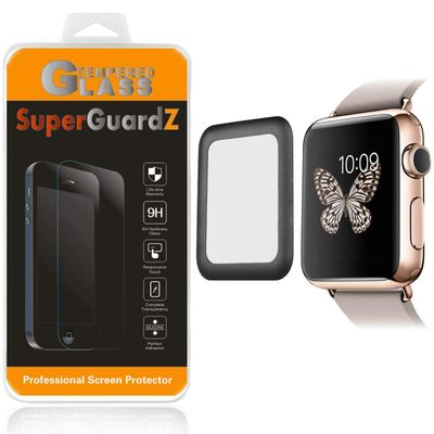 [2-Pack] for Apple Watch Series 4 (44 mm) Screen Protector Tempered Glass [Full Coverage], SuperGuardZ, Edge-to-Edge, Anti-Scratch, Anti-Bubble [Lifetime Replacement]