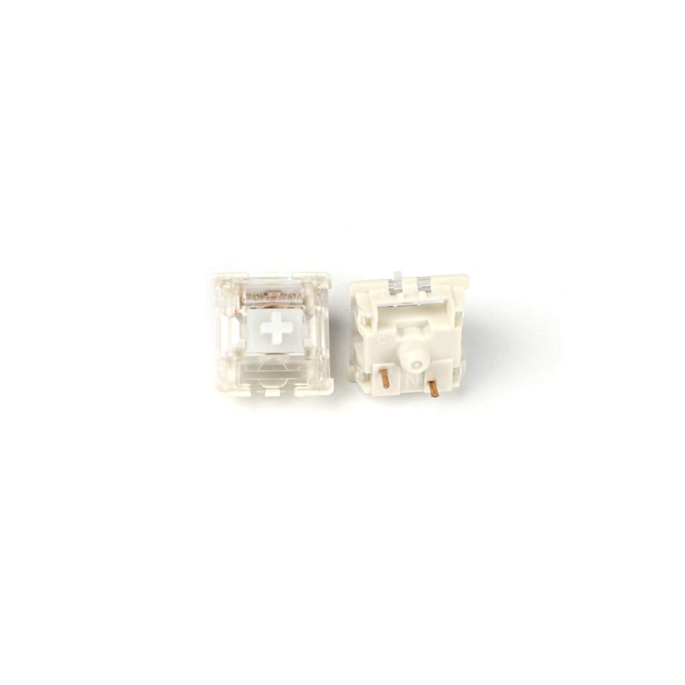 YMDK Gateron Switches Mx Keyboard Switch 3pin SMD LED Underglow Led Compatible for MX Mechanical Keyboards Transparent Cover White Base (SMD Clear 68 PCS)