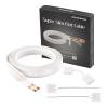 FRANKEVER 23Gauge Hidden Super Flat Audio Cable Suitable for Audio Wire LED Lighting Connection and Other Low Voltage Appliance Connection (Wire(25 ft)+2 ConnectorsD) view 1