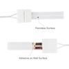 FRANKEVER 23Gauge Hidden Super Flat Audio Cable Suitable for Audio Wire LED Lighting Connection and Other Low Voltage Appliance Connection (Wire(25 ft)+2 ConnectorsD) view 2