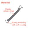 TFY Security Silicon Hand Strap Holder for Smartphones Gray view 3