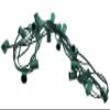 6 Pack of LITE-WAY Indoor/Outdoor 25 Pro-Series Light String, Green Light String with 25 C9 Sockets (Does Not Include Bulbs) view 2