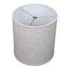 FenchelShades.com 11" Top Diameter x 11" Bottom Diameter x 12" Height Fabric Drum Lampshade Spider Attachment (Designer Linen Oatmeal) view 1