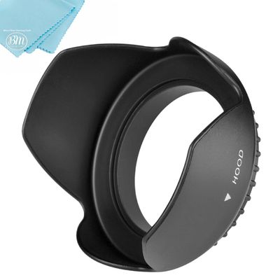 77MM Digital Tulip Flower Lens Hood for Nikon COOLPIX P1000, P1100 16.7 Digital Camera