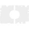 Ekena Millwork CMP12X8NO2-04000 Novo Architectural Grade PVC Contemporary, Two Piece Urethane Ceiling Medallions 12"W x 8"H x 4"ID x 4 1/4"C x 1"P view 4