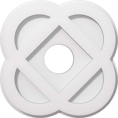 Ekena Millwork CMP12CE-03000 Charlotte Architectural Grade PVC Contemporary Urethane Ceiling Medallions 12"OD x 3"ID x 4 3/4"C x 1"P