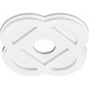Ekena Millwork CMP12CE-03000 Charlotte Architectural Grade PVC Contemporary Urethane Ceiling Medallions 12"OD x 3"ID x 4 3/4"C x 1"P view 2