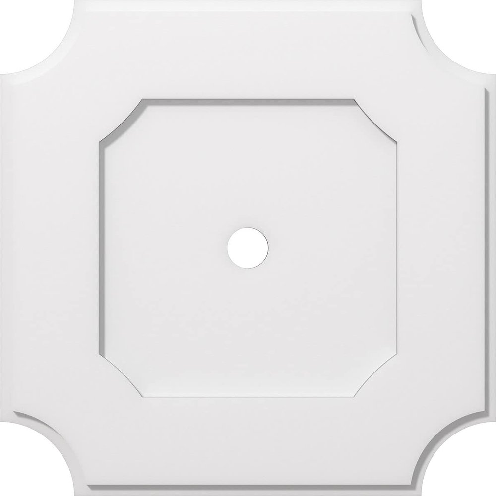 Ekena Millwork CMP24LE-02000 Locke Architectural Grade PVC Contemporary Urethane Ceiling Medallions 24"OD x 2"ID x 14 1/4"C x 1"P