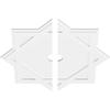 Ekena Millwork CMP32AL2-03000 Axel Architectural Grade PVC Contemporary, Two Piece Urethane Ceiling Medallions 32"OD x 3"ID x 17 3/4"C x 1"P view 2