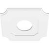 Ekena Millwork CMP18LE-06000 Locke Architectural Grade PVC Contemporary Urethane Ceiling Medallions 18"OD x 6"ID x 10 3/4"C x 1"P view 2