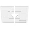 Ekena Millwork CMP26KX2-05000 Knox Architectural Grade PVC Contemporary, Two Piece Urethane Ceiling Medallions 26"OD x 5"ID x 9"C x 1"P view 2