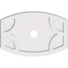 Ekena Millwork CMP26X17KY-03000 Kailey Architectural Grade PVC Contemporary Urethane Ceiling Medallions 26"W x 17 3/8"H x 3"ID x 14"C x 1"P view 1