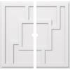 Ekena Millwork CMP34KX2-02000 Knox Architectural Grade PVC Contemporary, Two Piece Urethane Ceiling Medallions 34"OD x 2"ID x 11 3/4"C x 1"P view 1