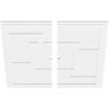 Ekena Millwork CMP34KX2-02000 Knox Architectural Grade PVC Contemporary, Two Piece Urethane Ceiling Medallions 34"OD x 2"ID x 11 3/4"C x 1"P view 2