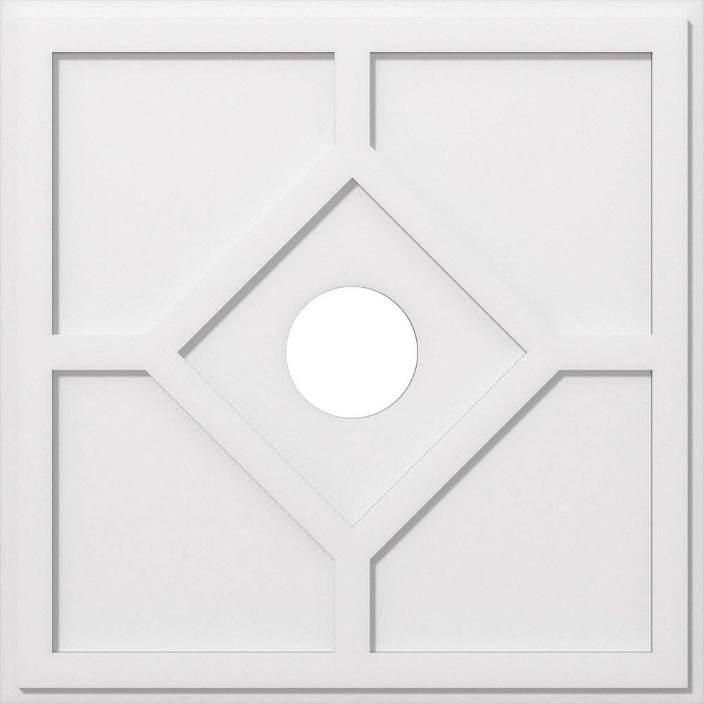 Ekena Millwork CMP32EY-06000 Embry Architectural Grade PVC Contemporary Urethane Ceiling Medallions 32"OD x 6"ID x 11"C x 1"P
