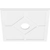 Ekena Millwork CMP32EY-06000 Embry Architectural Grade PVC Contemporary Urethane Ceiling Medallions 32"OD x 6"ID x 11"C x 1"P view 2