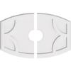 Ekena Millwork CMP30X20KY2-05000 Kailey Architectural Grade PVC Contemporary, Two Piece Urethane Ceiling Medallions 30"W x 20"H x 5"ID x 16 1/4"C x 1"P view 1