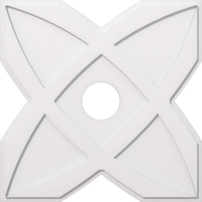 Ekena Millwork CMP32TS-06000 Titus Architectural Grade PVC Contemporary Urethane Ceiling Medallions 32"OD x 6"ID x 11"C x 1"P