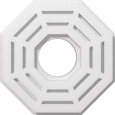 Ekena Millwork CMP12WN-04000 Westin Architectural Grade PVC Contemporary Urethane Ceiling Medallions 12"OD x 4"ID x 4 3/4"C x 1"P