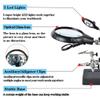 Beileshi 2.5X 7.5X 10X LED Light Helping Hands Magnifier Soldering Station,Magnifying Glass Stand with Auxiliary Clamp and Alligator Clips view 2