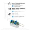 SENSKY BS010WL DC 12v to 24v Mini Pir Motion Sensor Switch Occupancy Sensor Switch for DIY LED Lighting (Light Sensor, Delay Time, Sensor Distance, Adjustable) view 3