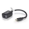 C2G Mini Display Port Adapter, Display Port to HDMI, Male to Female, Black, 8 inches, Cables to Go 54313 view 1