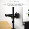 HumanCentric Mounting Bracket Compatible with Intel NUC, VESA Monitor Arm Extension Plate for NUC Mini PC Computer, 75x75mm and 100x100mm Patterns, Does not fit Hades and Skull Canyon NUC view 3