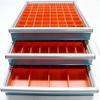 Schaller 112 Pc Red Plastic Box Assortment 2" Deep - Three (3) Sizes view 1