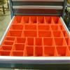 Schaller 33 Pc Red Plastic Box Assortment 3" Deep Five (5) Sizes view 1