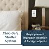 Legrand radiant 15 Amp Duplex Outlet 3.1A USB Type A White Wall Plate 1 Pack view 3