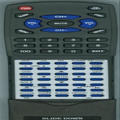 Replacement Remote Control for NAD C375BEE, C326BEE, C165BEE, C422, RCSR8, SR8
