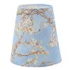 Plum Blossom 9.94 x 5.9 x 6.3" Blue Fabric Cone Lamp Shade view 1