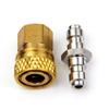 PCP Airforce Paintball Stainless Steel Double End Male Plug with Quick Disconnect M10*1 Female Coupler Connector (Type 1) view 2