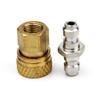 PCP Airforce Paintball Stainless Steel Double End Male Plug with Quick Disconnect M10*1 Female Coupler Connector (Type 1) view 3