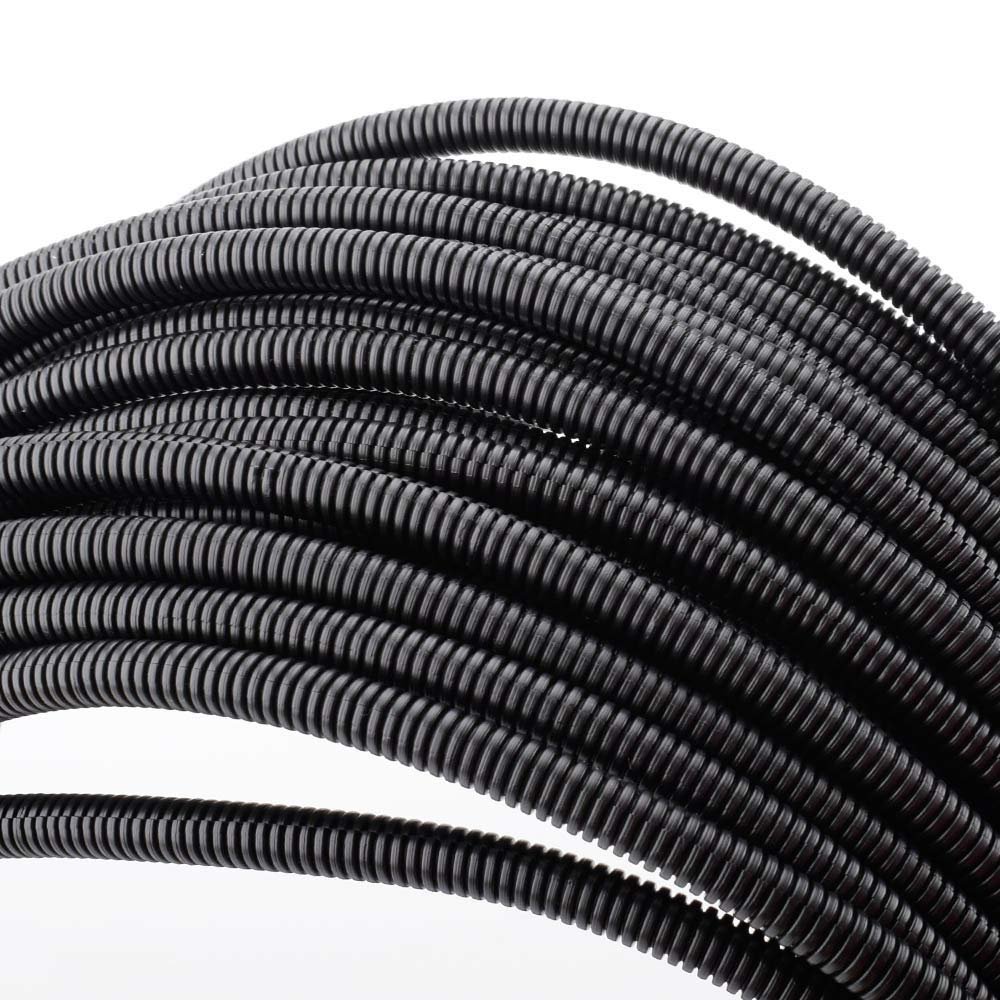 ZhiYo 100 FT 1/4" Wire Loom Split Tubing Auto Wire Conduit
