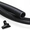 20FT 1/2 inch Wire Loom Split Tubing Auto Wire Conduit Flexible Cover Black view 1