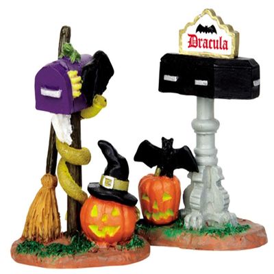 Lemax Spooky Town Monster Mailboxes Set of 2 # 44740