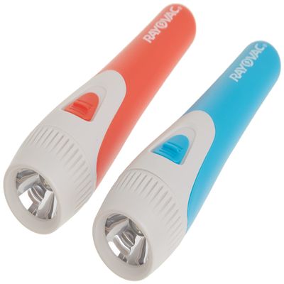 Rayovac BEP2AA-B2TA Brite Essentials Flashlight, Blue & Orange