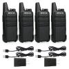 Retevis RT22 Two Way Radio Long Range Rechargeable,Portable 2 Way Radio, USB-C Charging, Handsfree Walkie Talkies for Adults Cruise Hiking Camping(4 Pack) view 1