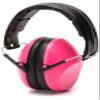 Pyramex PM9010P 22dB NRR Hearing Protection Low Profile Ear Muff, Pink view 1