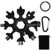 ZOEKIM 18-in-1 Snowflake Multitool, Stainless Steel Snowflakes Multitool Keychain, Combination Bottle Opener Incredible Tool view 1