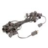 Novelty Lights 25 Foot C9 White Ceramic Christmas String Light Set - Outdoor Christmas Light String -  Opaque Christmas Bulbs - Roofline Light String  Outdoor String Lights - Brown Wire view 3