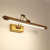 LUMINTURS 12W LED Vanity Lighting Wall Sconces Makeup Mirror Front Light Fixture Modern Bathroom Lamp Adjustable Bronze Nature White view 3
