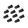 heyous 100pcs 1/4 inch (6.4mm) R-Type Cable Clamp Nylon Wire Hose Tube Fastener Fixed Cable Tie Mount Organizer Holder R Type Cable Clip with Mounting Screw Black view 4