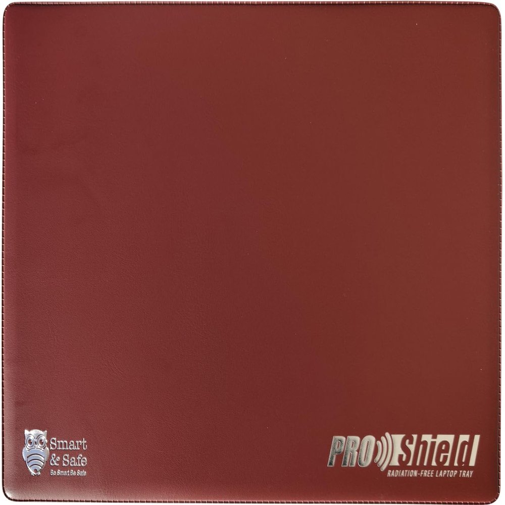 ProShield by Smart-Safe.com EMF Shielding Laptop Tray: Protect Yourself from Computer & WiFi Radiation 19" 14" (14" Leather Brown)