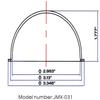 JMX 3.1 Inch Acrylic Indoor/Outdoor CCTV Clear Camera Dome Cover Security Camera Housing view 3