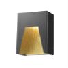 Z-Lite 561S-BK-GD-CSL-LED Millenial Outdoor Wall Sconce, 1-Light 12 Watts, Black Gold view 2
