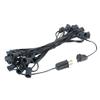 G40 25ft Outdoor Patio Cafe String Lights 25 Clear Globe Bulbs Indoor/Outdoor Black Wire view 3